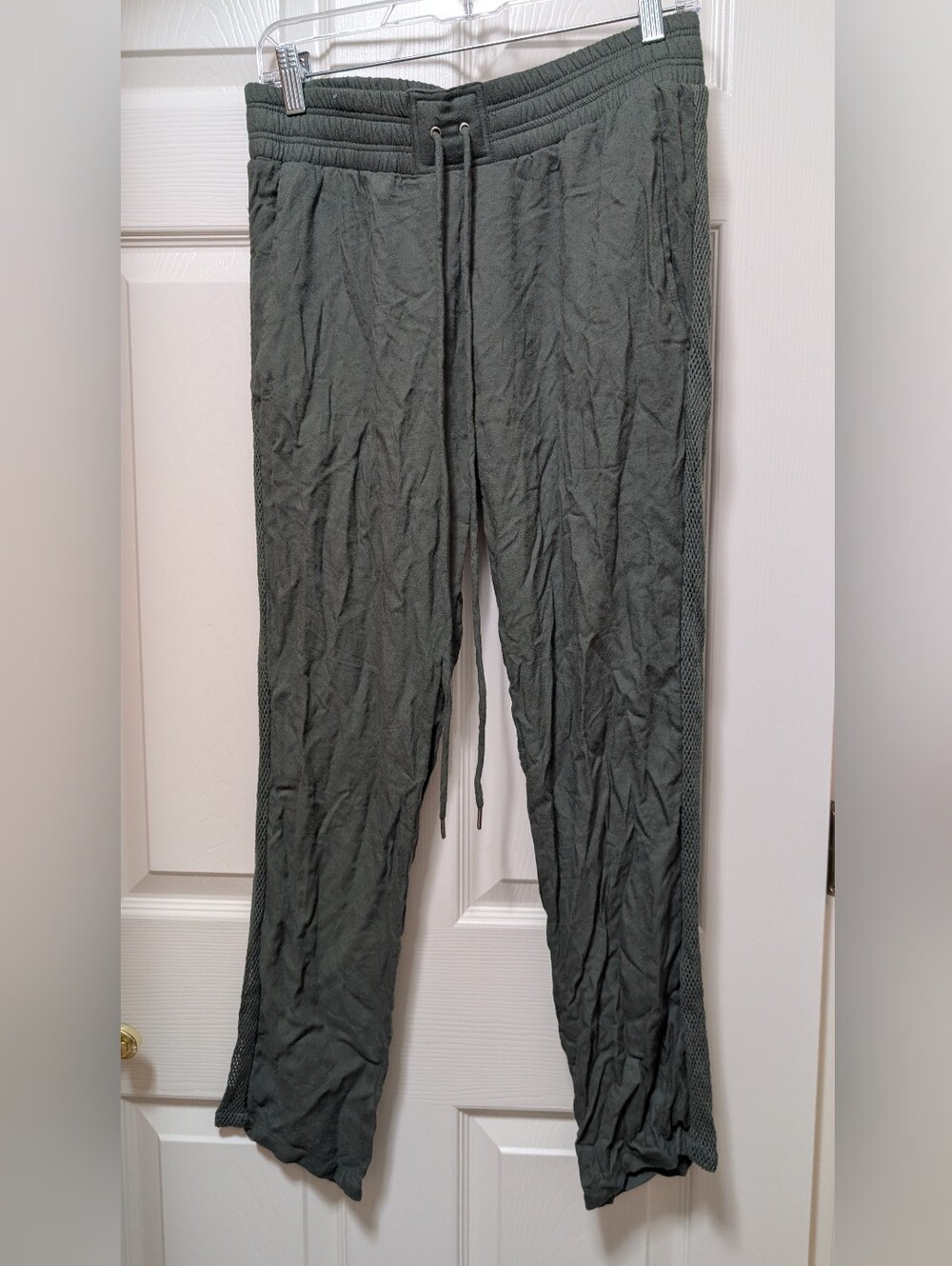 NWT Mikoh Side Mesh Green Pants Size 2 Medium M